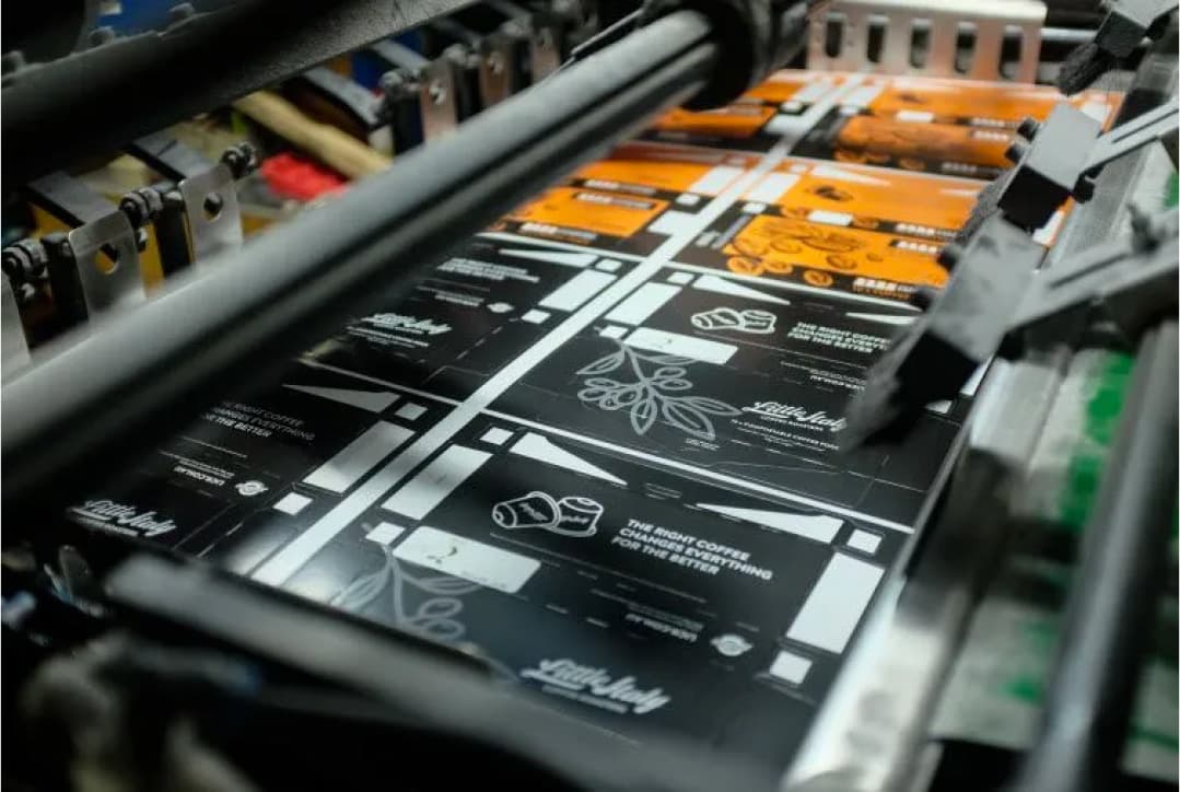 Packaging production in progress